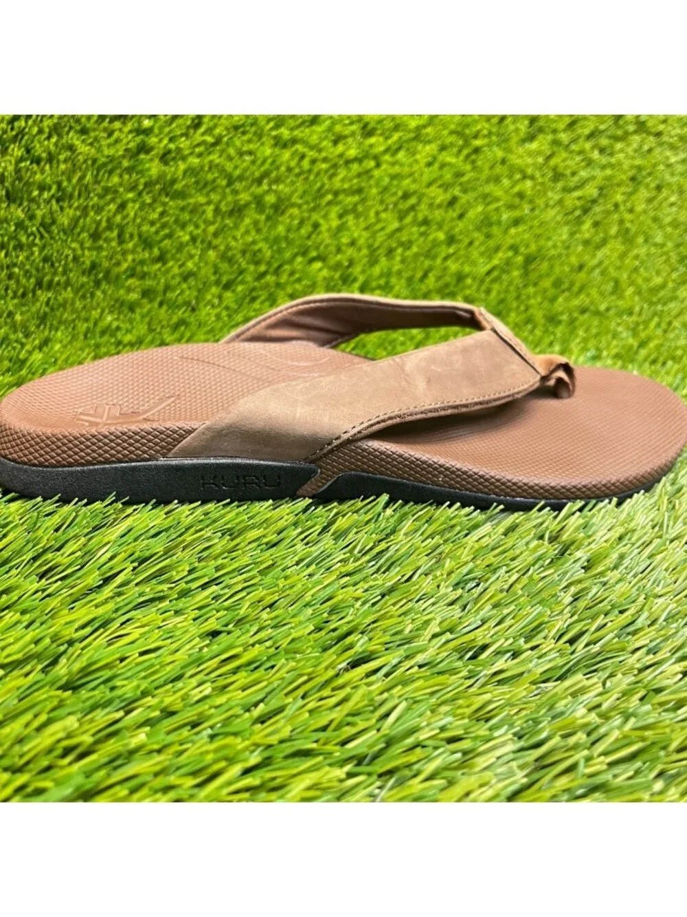 Kuru Kala 2 Mens Size 8 Brown Beach Walking Outdoor Flip Flop Thong Sandals